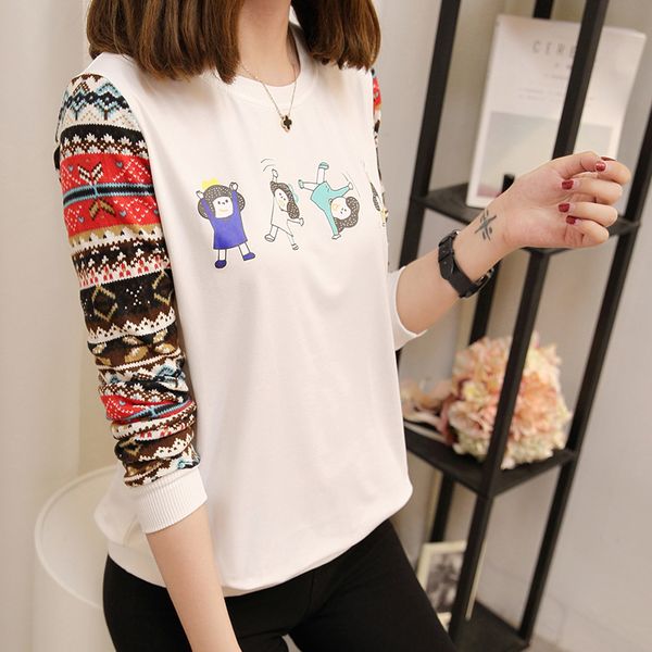 women character t-shirts fashion female loose autumn halajuku printed xxxl/4xl long sleeve oversize t-shirts plus size style exdll, Black
women character t-shirts fashion female loose autumn halajuku printed xxxl/4xl long sleeve oversize t-shirts plus size style exdll, Black