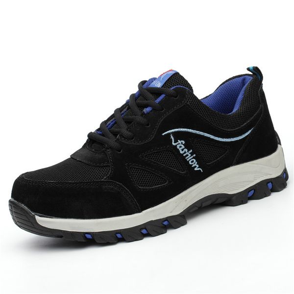 new arrival men large size breathable steel toe caps working safety shoes anti-puncture outdoors tooling security boots protect, Black
new arrival men large size breathable steel toe caps working safety shoes anti-puncture outdoors tooling security boots protect, Black