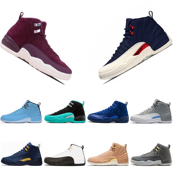 2019 New 12 12s Basketball Shoes Bordeaux College Navy Dark Grey Bulls Playoffs 12s XII Men trainer Sports Sneakers
2019 New 12 12s Basketball Shoes Bordeaux College Navy Dark Grey Bulls Playoffs 12s XII Men trainer Sports Sneakers