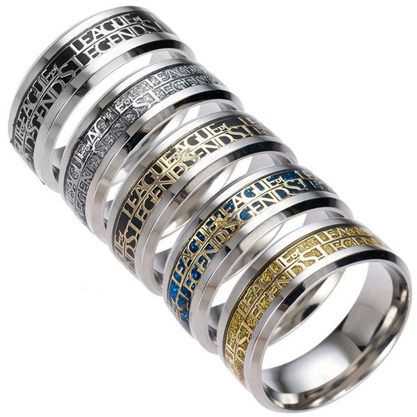 fashion game league of legends ring titanium steel ring new arrival men commemorative gift personality, Golden;silver
fashion game league of legends ring titanium steel ring new arrival men commemorative gift personality, Golden;silver
