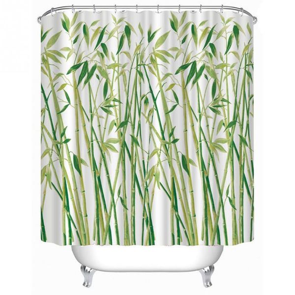 180 x 180cm bamboo forest waterproof polyester bathroom shower curtain with 12pcs curtain hooks rings
180 x 180cm bamboo forest waterproof polyester bathroom shower curtain with 12pcs curtain hooks rings
