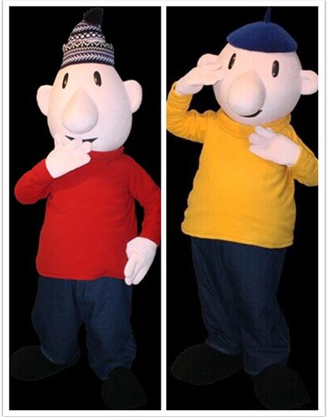 pat and mat mascot costume lovely boy cospaly cartoon animal character halloween party costume carnival costume, Red;yellow
pat and mat mascot costume lovely boy cospaly cartoon animal character halloween party costume carnival costume, Red;yellow