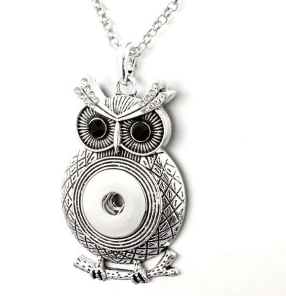 10pcs/lot diy new colors crystal owl snap pendant necklace 18mm snap button jewelry interchangeable necklace with chain, Silver
10pcs/lot diy new colors crystal owl snap pendant necklace 18mm snap button jewelry interchangeable necklace with chain, Silver