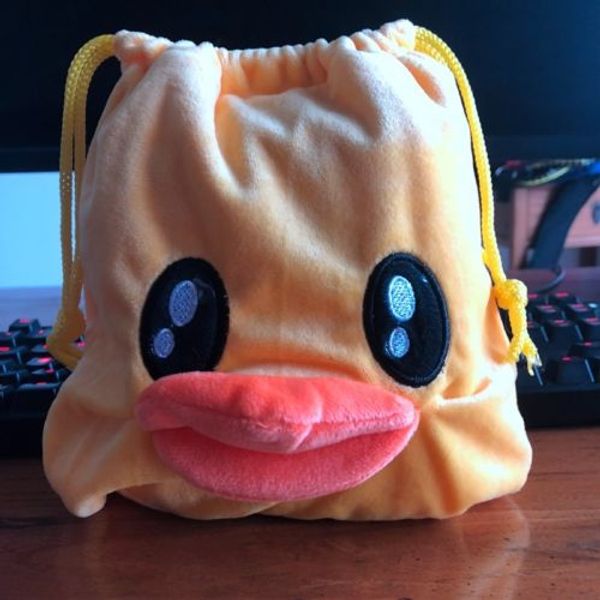 b.duck yellow handbag drawstring pouch bag makeup bags phone anime newcartoon, Red;black
b.duck yellow handbag drawstring pouch bag makeup bags phone anime newcartoon, Red;black