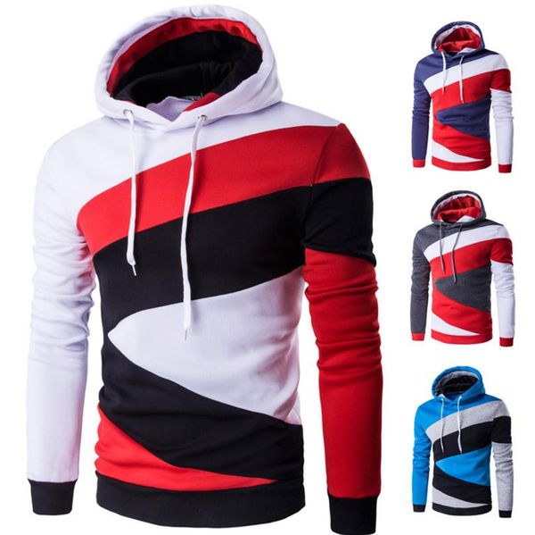 2018 mens panelled colors hoodies blue red white fashion hoodie man autumn casual pullover ing, Black
2018 mens panelled colors hoodies blue red white fashion hoodie man autumn casual pullover ing, Black