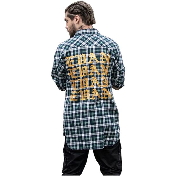 gothic letter printed shirttail flannel plaid shirts men long sleeve spring curved hem hip hop shirt men cotton, White;black
gothic letter printed shirttail flannel plaid shirts men long sleeve spring curved hem hip hop shirt men cotton, White;black