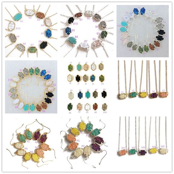 Fashion Kendra Druzy Drusy Necklace Scott Earrings Silver Gold Plated Faux Natural stone Scott Women Brand Jewelry
Fashion Kendra Druzy Drusy Necklace Scott Earrings Silver Gold Plated Faux Natural stone Scott Women Brand Jewelry