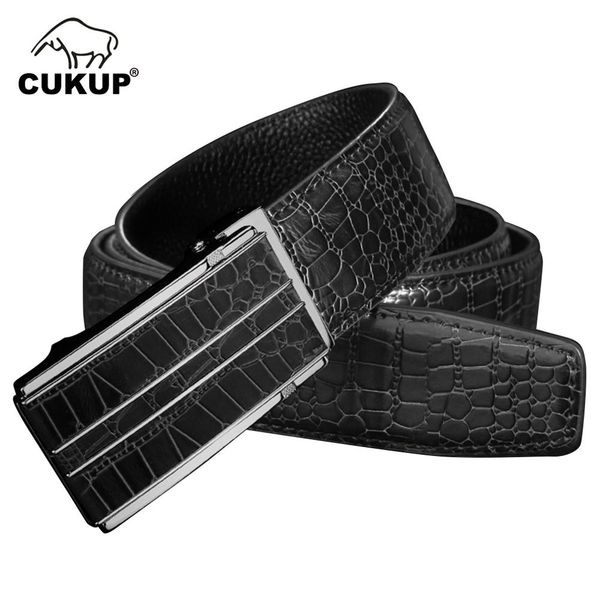 cukup mens real genuine leather belts novelty design automatic buckle metal waistbands belt men accessories zdck262, Black;brown
cukup mens real genuine leather belts novelty design automatic buckle metal waistbands belt men accessories zdck262, Black;brown
