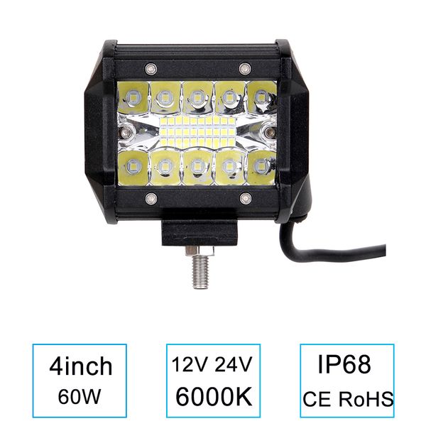 4inch 60w led work light bar combo beam car driving lights for off road toyota 4wd 4x4 uaz motorcycle 12v auto fog lamp
4inch 60w led work light bar combo beam car driving lights for off road toyota 4wd 4x4 uaz motorcycle 12v auto fog lamp