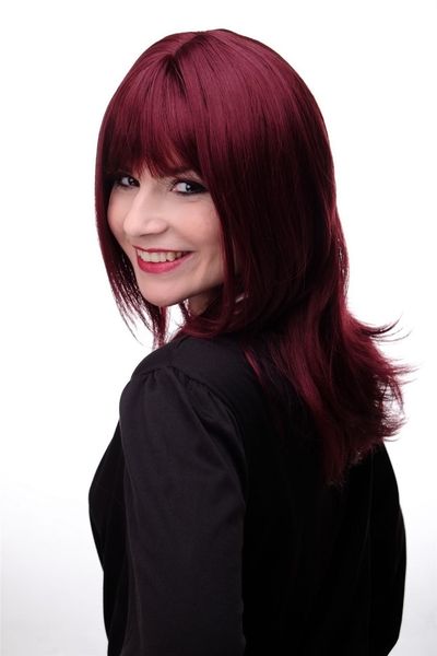 smooth women's wig red garnet red shoulder length & fringe approx. 50cm 3003-39, Black;brown
smooth women's wig red garnet red shoulder length & fringe approx. 50cm 3003-39, Black;brown