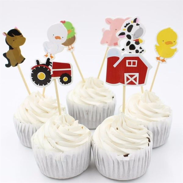 72pcs/lot dairy farm theme cartoon party supplies cupcake er kids boy birthday party decorations
72pcs/lot dairy farm theme cartoon party supplies cupcake er kids boy birthday party decorations