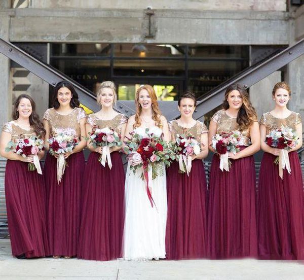 Cap Sleeve Bridesmaid Dresses with Burgundy Navy Blue Sequin Wedding Maid of Honor Gowns Women Party Formal Wear 2019 Plus Size Two Pieces
Cap Sleeve Bridesmaid Dresses with Burgundy Navy Blue Sequin Wedding Maid of Honor Gowns Women Party Formal Wear 2019 Plus Size Two Pieces