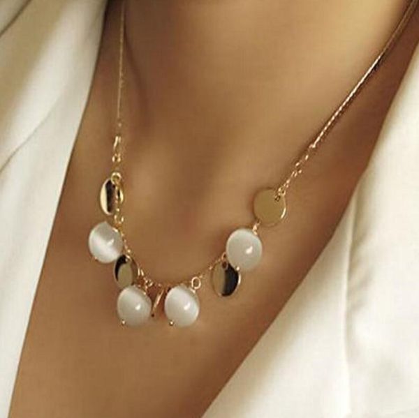 designer jewelry necklace bohimian opal paillette necklace gold color classic for women fashion of shipping, Silver
designer jewelry necklace bohimian opal paillette necklace gold color classic for women fashion of shipping, Silver