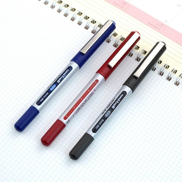 3pcs uni-ball signature pen ub-150 liquid ink pen 0.5mm office and school supplies