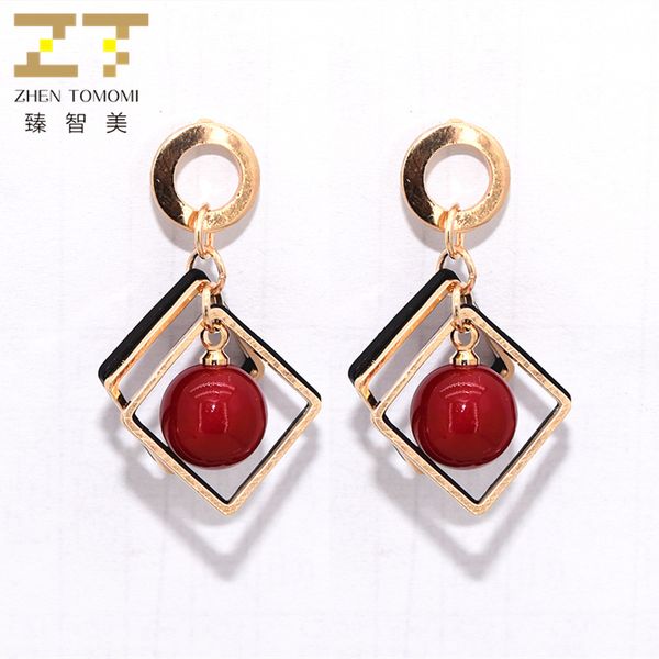 2018 women's fashion earrings diy bijoux maxi statement geometric circles square red simulated-pearl drop earrings women jewelry, Silver
2018 women's fashion earrings diy bijoux maxi statement geometric circles square red simulated-pearl drop earrings women jewelry, Silver