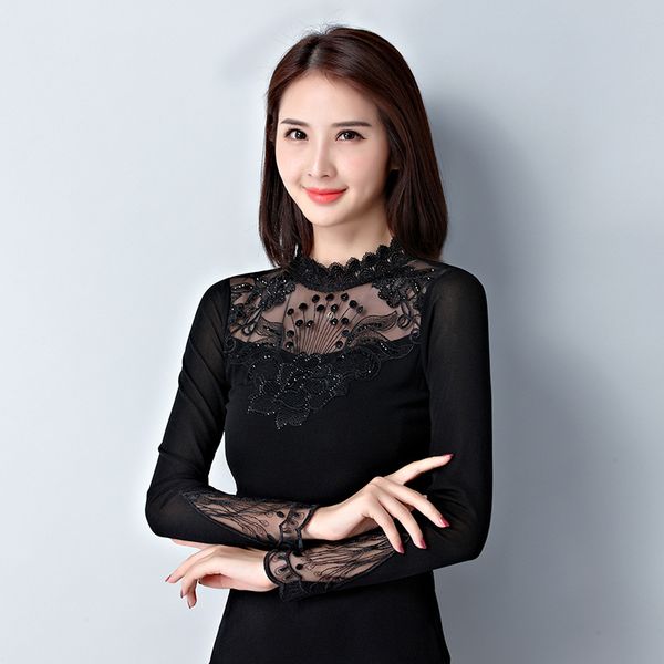 spring plus size women drilling t-shirt long sleeve black mesh bottoming t-shirt perspective thin autumn mujer mz2813, White
spring plus size women drilling t-shirt long sleeve black mesh bottoming t-shirt perspective thin autumn mujer mz2813, White