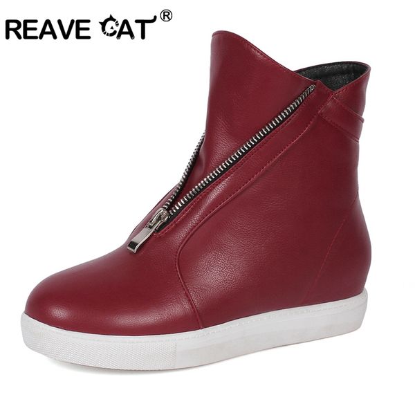 reave cat shoes woman flats zapatos de mujer fashion casual female mujer zipper increased black white wine big size 32-43 a1485
reave cat shoes woman flats zapatos de mujer fashion casual female mujer zipper increased black white wine big size 32-43 a1485