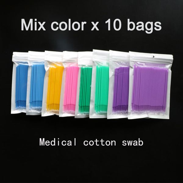 10x100pcs semi permanent embroidery cotton swabs micro brush swab lint tattoo disposable eyelash extension individual applicator
10x100pcs semi permanent embroidery cotton swabs micro brush swab lint tattoo disposable eyelash extension individual applicator