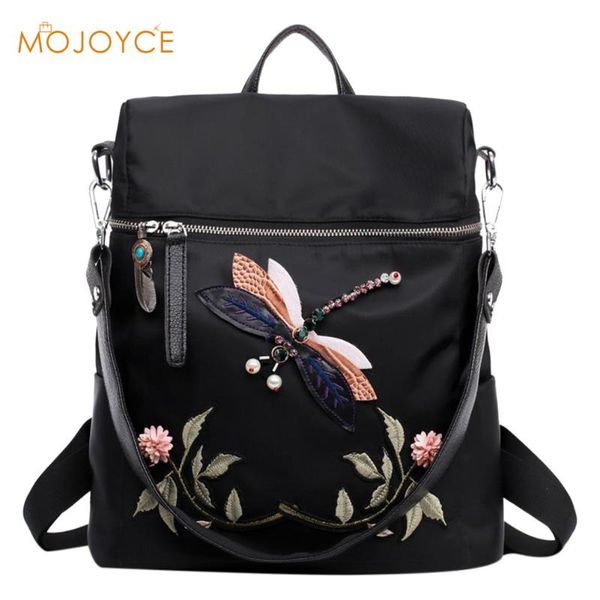 women's backpacks girl 3d dragonfly flower national embroidery print handmade dragonfly woman shoulder bags 2017 brand fashion
women's backpacks girl 3d dragonfly flower national embroidery print handmade dragonfly woman shoulder bags 2017 brand fashion