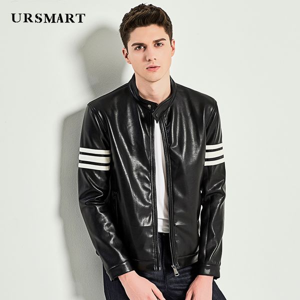 ursmart the new black leather jacket for young people in autumn, with vertical collar, individuality jacket and fashionable, Black;brown
ursmart the new black leather jacket for young people in autumn, with vertical collar, individuality jacket and fashionable, Black;brown