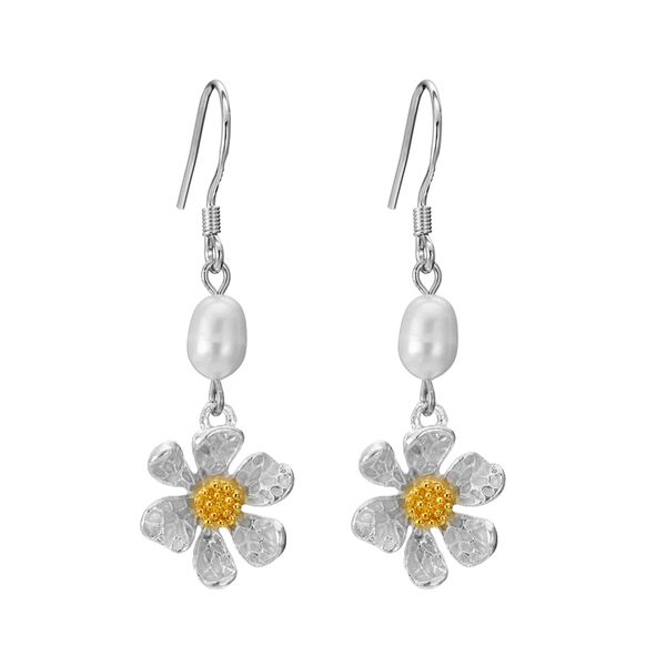 925 silver drop lotus flower earrings real fresh water pearls hanging earrings for women party wedding gift accessories, Golden;silver
925 silver drop lotus flower earrings real fresh water pearls hanging earrings for women party wedding gift accessories, Golden;silver