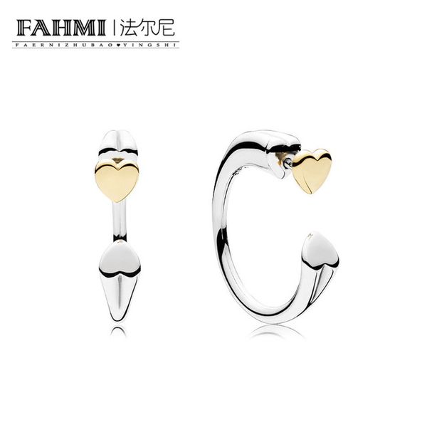 fahmi 100% sterling silver 1:1 glamour 296576 two hearts earring hoops original women wedding fashion jewelry 2018, Black
fahmi 100% sterling silver 1:1 glamour 296576 two hearts earring hoops original women wedding fashion jewelry 2018, Black