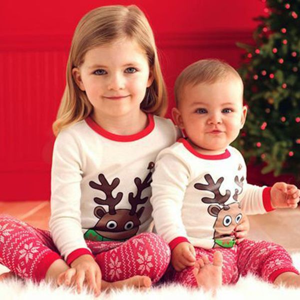 baby christmas elk pajamsa set kids baby boy girl long sleeve deer suit t shirt snowflake pants winter kids elk sleepwear set, White
baby christmas elk pajamsa set kids baby boy girl long sleeve deer suit t shirt snowflake pants winter kids elk sleepwear set, White