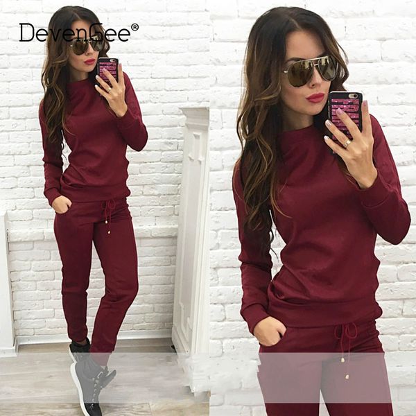 devengee spring autumn tracksuits for women two piece set sweatshirt and pants new 2018 female sporting 2 piece suit set, White
devengee spring autumn tracksuits for women two piece set sweatshirt and pants new 2018 female sporting 2 piece suit set, White
