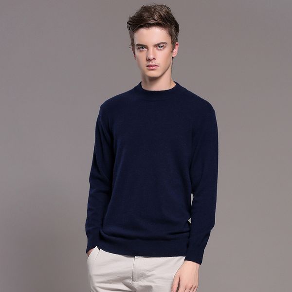 mrmt 2018 brand men's cashmere sweater pullover solid color pullover for male half-high collar base warm sweater, White;black
mrmt 2018 brand men's cashmere sweater pullover solid color pullover for male half-high collar base warm sweater, White;black
