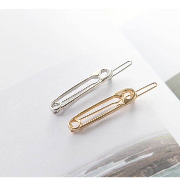 1 pc women fashion paperclip hair clips girls metal minimalist personality hairpin hair accessories, Golden;white
1 pc women fashion paperclip hair clips girls metal minimalist personality hairpin hair accessories, Golden;white