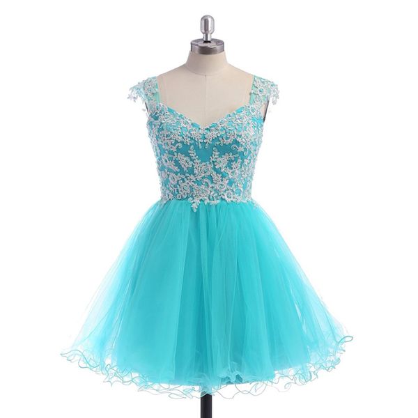 short prom dresses sweetheart sheer strapes beads sequins lace appliques turquoise tulle homecoming party gowns, Black
short prom dresses sweetheart sheer strapes beads sequins lace appliques turquoise tulle homecoming party gowns, Black