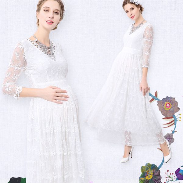 maternity gown lace dress pregnant pgraphy props white v-neck sumer pregnancy dresses
maternity gown lace dress pregnant pgraphy props white v-neck sumer pregnancy dresses