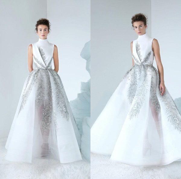 2019 azzi osta prom dresses arbric high neck illusion long skirt beading sequins party evening gowns a line red carpet formal wear, Black
2019 azzi osta prom dresses arbric high neck illusion long skirt beading sequins party evening gowns a line red carpet formal wear, Black