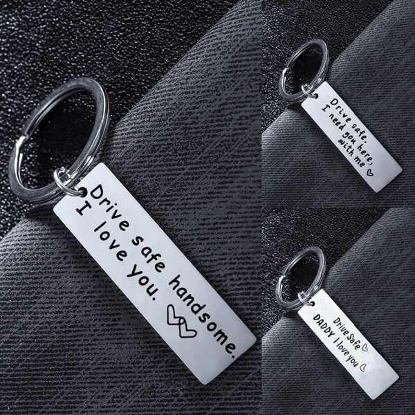 drive safe keychian for couples boyfriend girlfriend keyring wife husband gifts dad fathers key chains rings family love jewelry, Silver
drive safe keychian for couples boyfriend girlfriend keyring wife husband gifts dad fathers key chains rings family love jewelry, Silver
