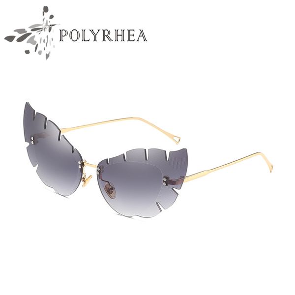 luxury women brand designer cat eye sunglasses uv400 coating mirrorr lens summer fashion style frameless sun glasses with case, White;black
luxury women brand designer cat eye sunglasses uv400 coating mirrorr lens summer fashion style frameless sun glasses with case, White;black