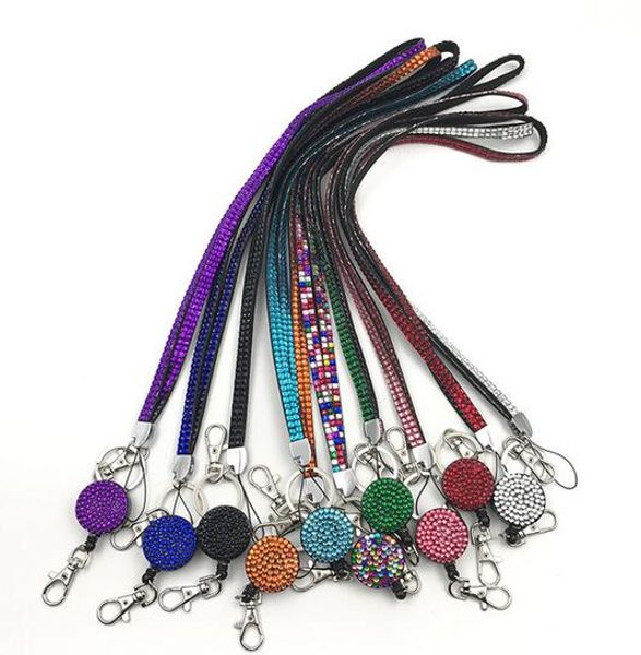 bling crystal rhinestone lanyard with retractable reel cell phone strap many colors for choose
bling crystal rhinestone lanyard with retractable reel cell phone strap many colors for choose
