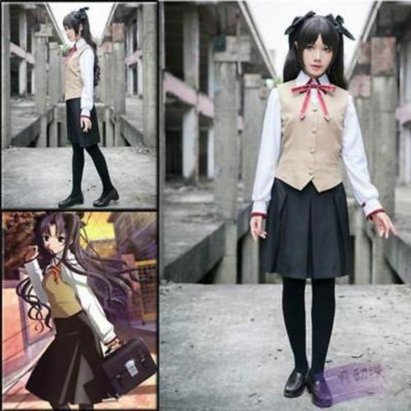 new fate/stay night tohsaka rin matou sakura school uniform cosplay costume (no shoes, Black;red
new fate/stay night tohsaka rin matou sakura school uniform cosplay costume (no shoes, Black;red
