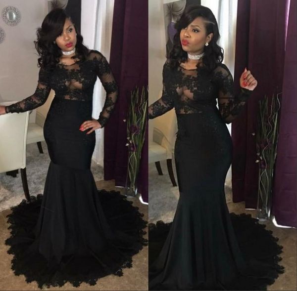 mermaid prom dresses 2018 burgundy lace elegant long sleeves party formal dresses long evening dresses gowns, Black
mermaid prom dresses 2018 burgundy lace elegant long sleeves party formal dresses long evening dresses gowns, Black