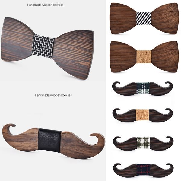 moustache bowknot shape wooden bow tie for men suit wear in wedding date parties fashion style natural wood black walnut beard bow tie, Black;gray
moustache bowknot shape wooden bow tie for men suit wear in wedding date parties fashion style natural wood black walnut beard bow tie, Black;gray