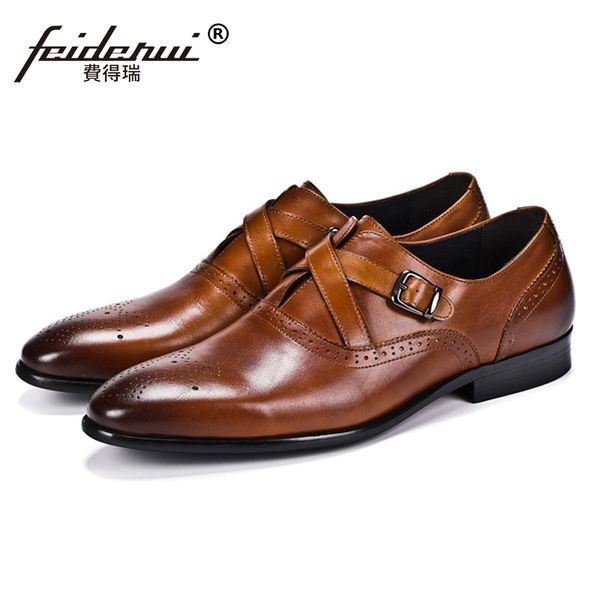 new vintage man formal dress shoes summer genuine leather handmade flats breathable men's buckle straps brogue footwear ss314, Black
new vintage man formal dress shoes summer genuine leather handmade flats breathable men's buckle straps brogue footwear ss314, Black