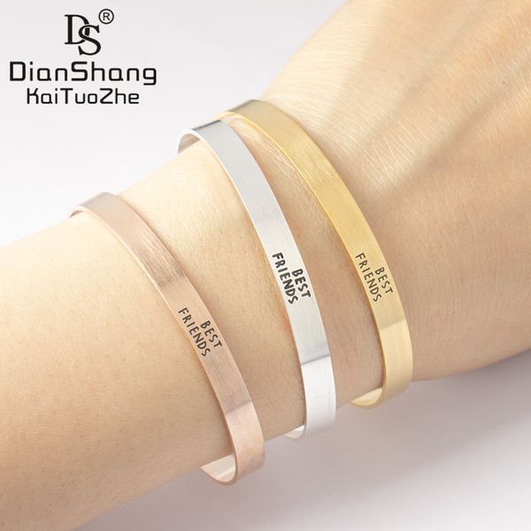 dianshangkaituozhe 10pcs stackable engrave friends words cuff bangles rose gold color stainless steel sister christmas gift, White
dianshangkaituozhe 10pcs stackable engrave friends words cuff bangles rose gold color stainless steel sister christmas gift, White