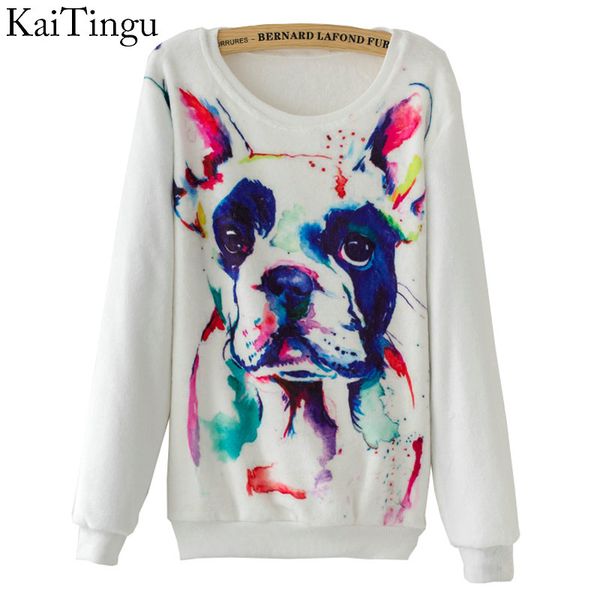 kaitingu 2016 new fashion autumn long sleeve flannel women tracksuit hoodie dog print casual ladies pullover sweatshirt, Black
kaitingu 2016 new fashion autumn long sleeve flannel women tracksuit hoodie dog print casual ladies pullover sweatshirt, Black