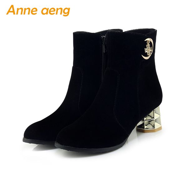 2019 autumn winter women boots ankle 5.5cm thick heels zip ladies warm snow boots black winter women shoes big size 33-43
2019 autumn winter women boots ankle 5.5cm thick heels zip ladies warm snow boots black winter women shoes big size 33-43