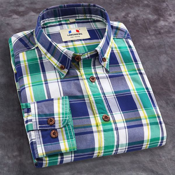 men new 2017 autumn spring plaid casual shirts long sleeve 100% cotton dress shirt retro style camiseta masculina, White;black
men new 2017 autumn spring plaid casual shirts long sleeve 100% cotton dress shirt retro style camiseta masculina, White;black