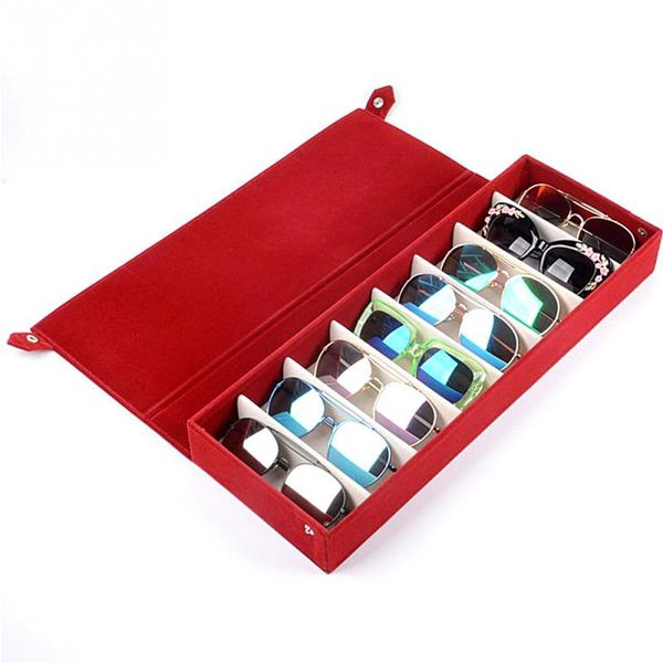 sunglasses storage box modern design suede fabric 8 slots organizer watch display case glasses display grid stand eyewear protector box
sunglasses storage box modern design suede fabric 8 slots organizer watch display case glasses display grid stand eyewear protector box