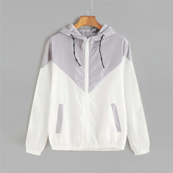 new style fashion women female jacket tracksuit outware long sleeve patchwork thin jacket hooded zipper pockets coat #20, Black;brown
new style fashion women female jacket tracksuit outware long sleeve patchwork thin jacket hooded zipper pockets coat #20, Black;brown