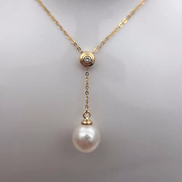 sinya 18k au750 gold necklace inlay 0.023ct real diamond with 9mm natural pearls y style necklace for women girls fine jewelry, Silver
sinya 18k au750 gold necklace inlay 0.023ct real diamond with 9mm natural pearls y style necklace for women girls fine jewelry, Silver