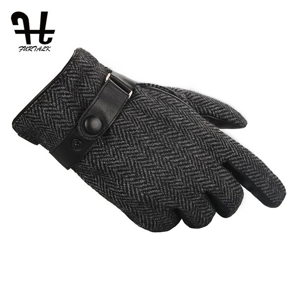 furtalk men' winter real lamb leather gloves fashion for men warm cashmere lining tactical gloves, Blue;gray
furtalk men' winter real lamb leather gloves fashion for men warm cashmere lining tactical gloves, Blue;gray