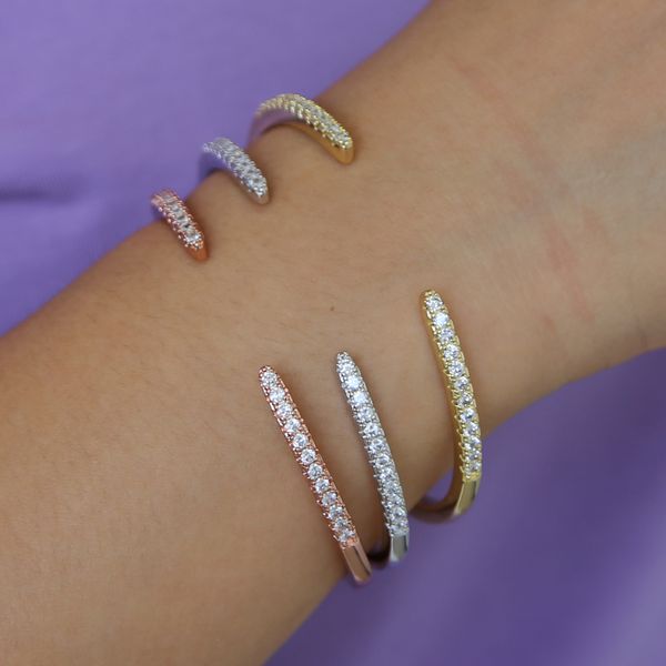 france fashion unique design cz pave setting stunning tiny delicate open hand cuff bangle for women drop shipping elegance jewel, Golden;silver
france fashion unique design cz pave setting stunning tiny delicate open hand cuff bangle for women drop shipping elegance jewel, Golden;silver
