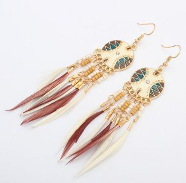 new style fashion disc tassel earrings european and american national style mix and color earrings fashion classic exquisite new, Silver
new style fashion disc tassel earrings european and american national style mix and color earrings fashion classic exquisite new, Silver